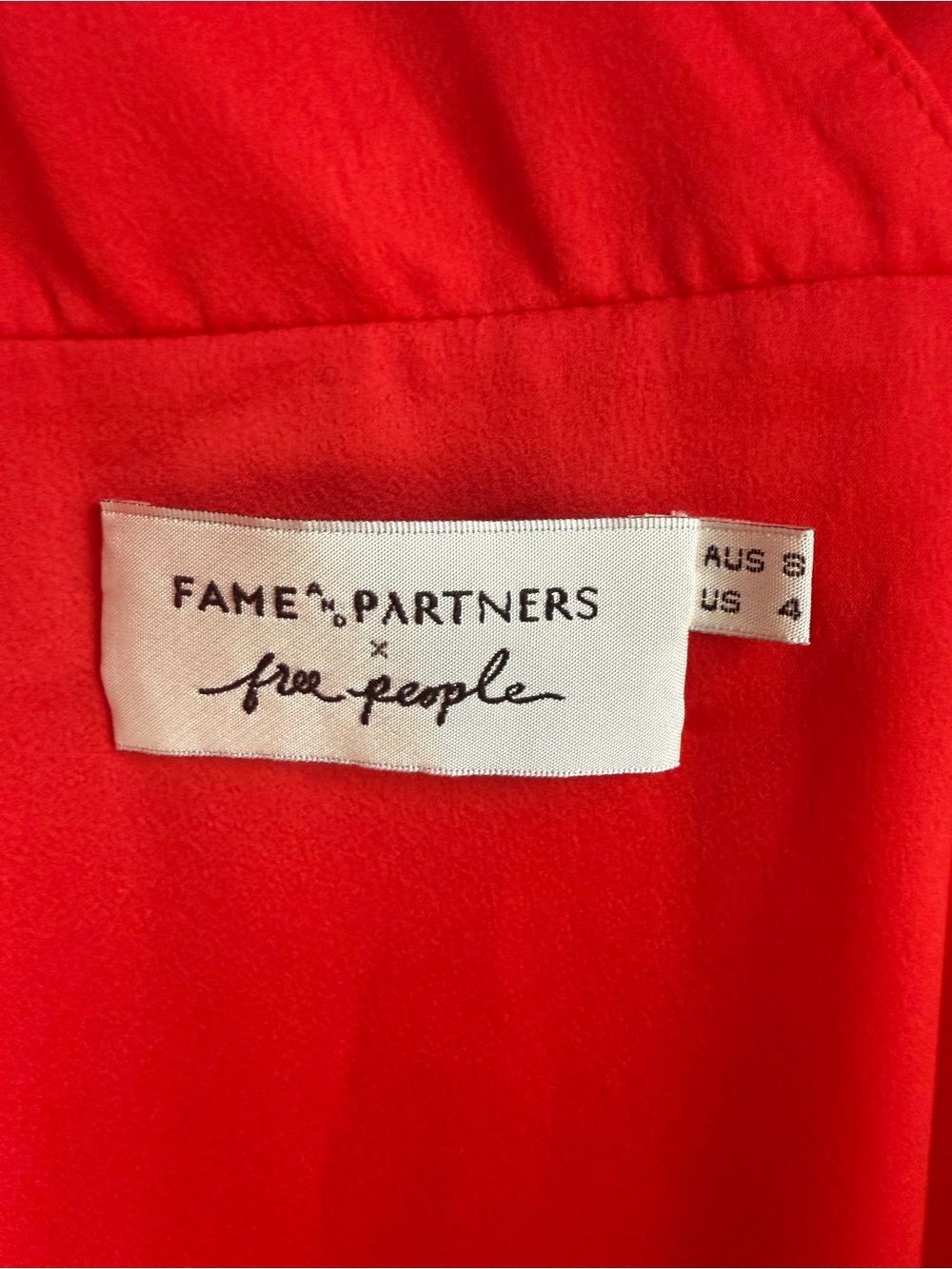 Free People Red Wrap Maxi Slip Dress - Picture 3 of 3